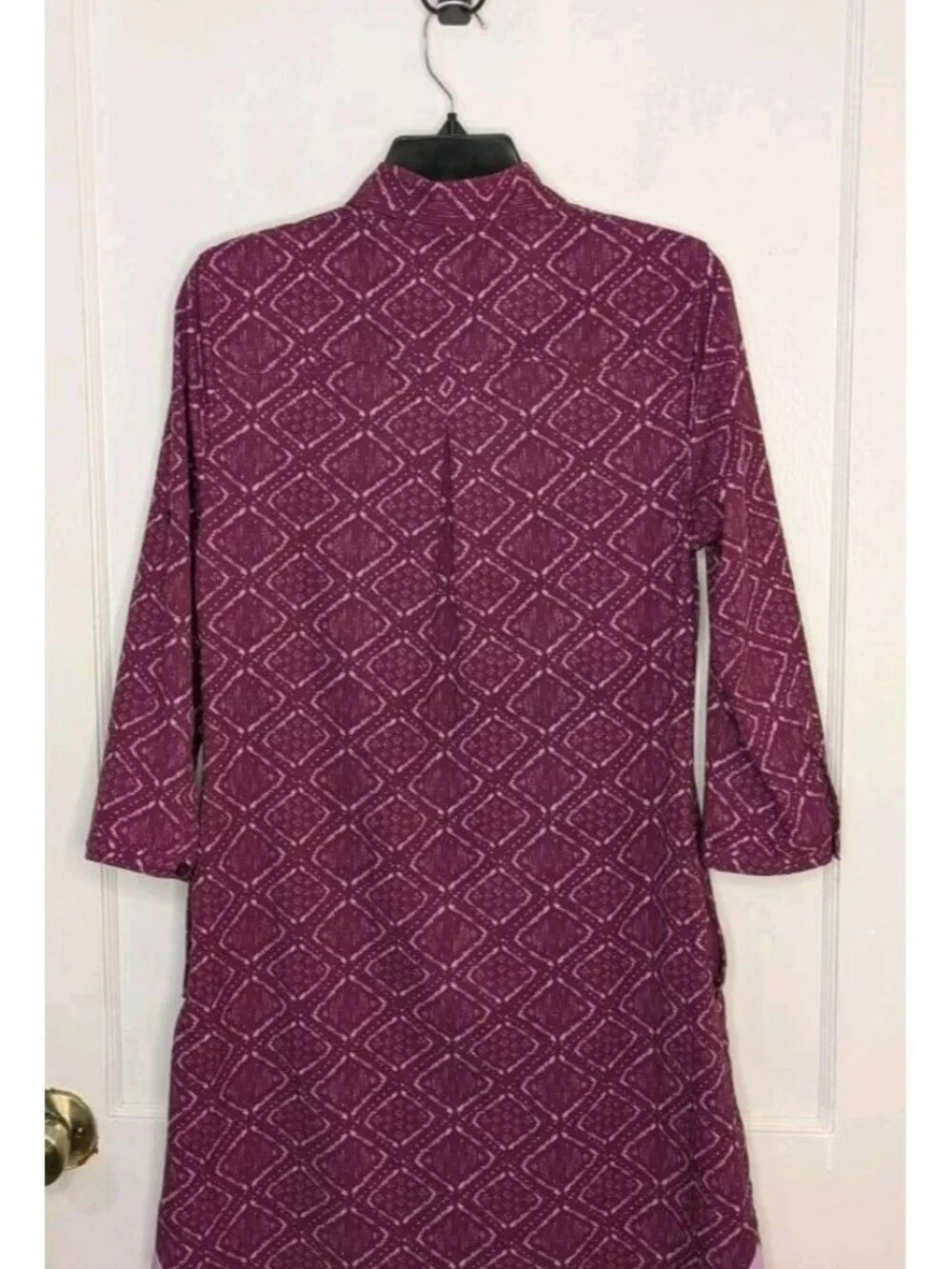 Title Nine Nimblene Adventurista Dress Size Small Purple 3/4 Sleeve Outdoor
